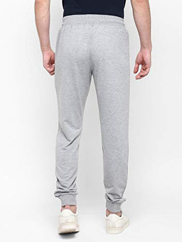 Image of Alan Jones Clothing Men's Cotton Solid Slim Fit Joggers Track Pants (JOG21-P103_Melange_3XL)