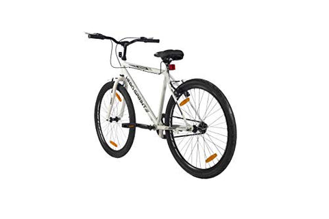 Image of Hero Sprint Men's Frame 18 Inch Santiago 26T SS Hybrid City Bike, White (SSAN26WHWH01HM)