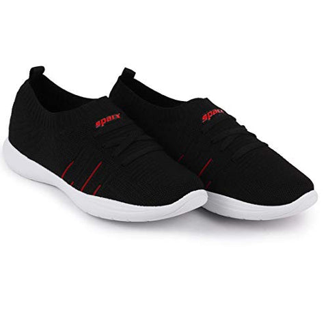 Image of Sparx Women's Sl-178 Black Red Sneaker-8 UK (SD0178LBKRD0008)