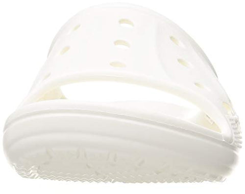 Image of crocs Unisex Adult Baya Slide White Slipper-8 Men/ 9 UK Women (M9W11) (12000)