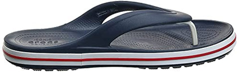 Image of crocs Unisex Adult Bayaband Flip Navy/Pepper Slipper-4 Men/ 5 UK Women (M5W7) (205393-4CC)