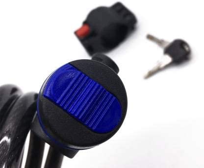 Image of Afpin Stainless-Steel Cycle Lock Heavy Cycle Lock for Bicycle with Key Bike Lock Anti Theft Cycle Lock with Key