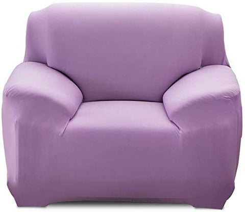 Image of House of Quirk Universal Sofa Cover Big Elasticity Cover for Couch Flexible Stretch Sofa Slipcover (Lilac, Single Seater 90-145 cm)