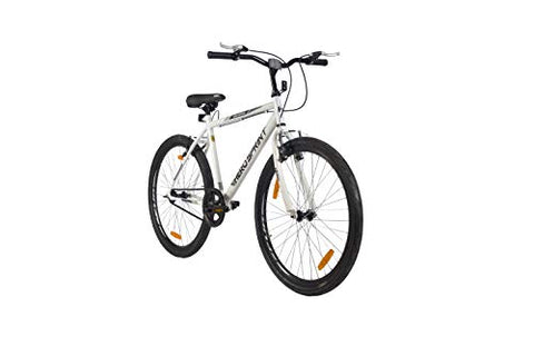 Image of Hero Sprint Men's Frame 18 Inch Santiago 26T SS Hybrid City Bike, White (SSAN26WHWH01HM)
