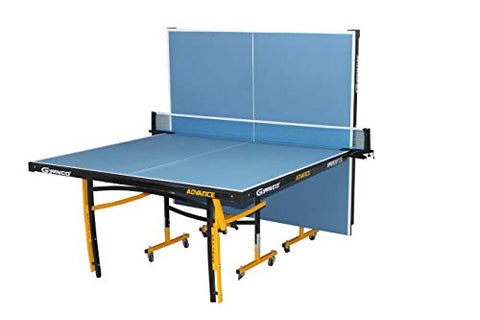 Image of Gymnco Advanced Table Tennis Table with Levellers Top 18 mm (Cover + 2 TT Racket & Balls
