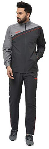 Image of Fallyn Men's Polyester Regular Fit Track Suit for Men Sports Suits for Boys Stylish Trekking Suit Running Suit Warm for Body (Dark Grey_X-Large)