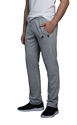 Image of SCR SPORTSWEAR Men's Workout Activewear Pants Athletic Sweatpants Long Inseam 30L 32L 34L 36L 38L (34W X 34L, Light Grey Heather-K434)
