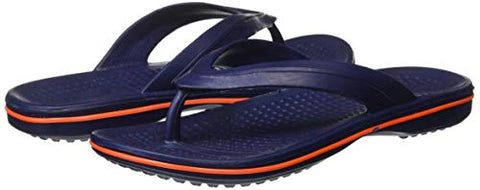 Image of PARAGON Men's Paralite Navy Blue-Orange Flip-Flops-10 UK