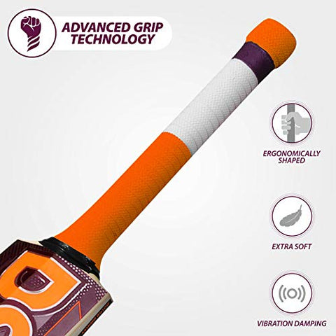 Image of DSC Intense Force Kashmir Willow Cricket Bat for Leather Ball |Size-6 | Light Weight | Free Cover|