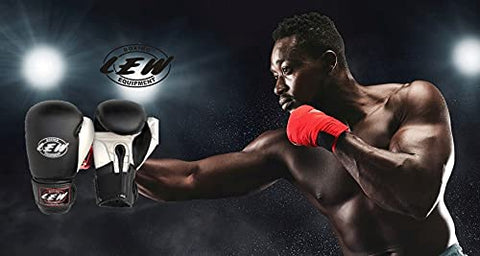 Image of LEW Black Pre Molded Boxing Competition| Training| MMA| Kickboxing | Muay Thai Gloves for Bags & Training Boxing Gloves