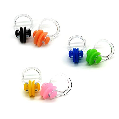 Image of Zooshine 6-in-1 Waterproof Swimming Nose Clips Nose Plugs Nose Protector for Swimming Adults Kids