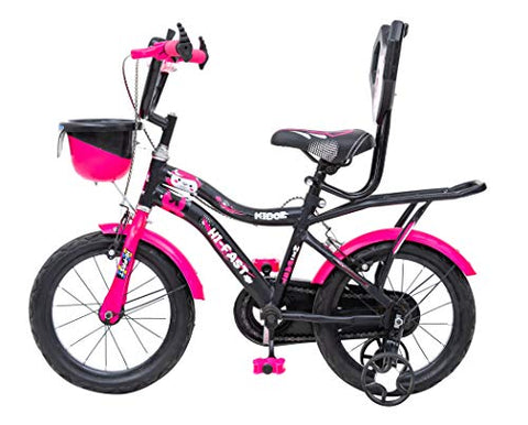 Image of Hi-Fast 16 inch Kids Cycle for 5 to 8 Years Boys & Girls with Training Wheels & Carrier (KIDOZ-16T-Semi-Assembled)