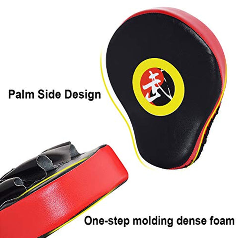 Image of TLBTEK 2PCS Curved Punching Mitts Boxing Pads Hand Target Boxing Pads Gloves Training Focus Pads Kickboxing Muay Thai MMA Martial Art UFC Punch Mitts for Kids,Men & Women