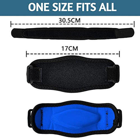 Image of Nasmodo® Tennis elbow support strap for men and women gym workout and elbow brace strap, elbow pads protector with Compression Pad,elbow support for badminton (1 pc)