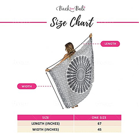 Image of Back From Bali Womens Beach Swimsuit Bikini Cover Up Wrap and Clip Sarong Peacock Gaza Red