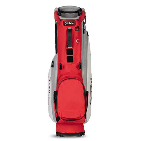 Image of Titleist - Players 4 Plus Golf Bag - Red/White/Gray