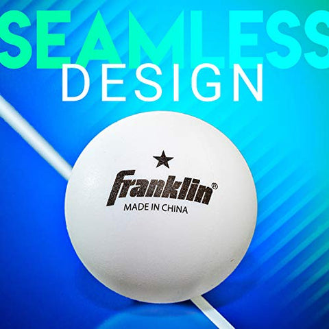 Image of Franklin Sports 1 Star Table Tennis Balls-Pack of 6 (White, 40-mm)