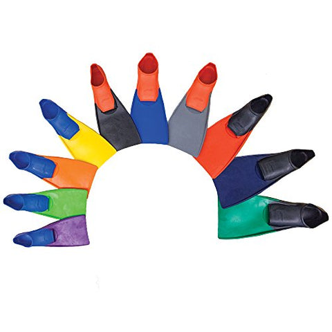 Image of Finis Long Floating Fins (Red/Blue)