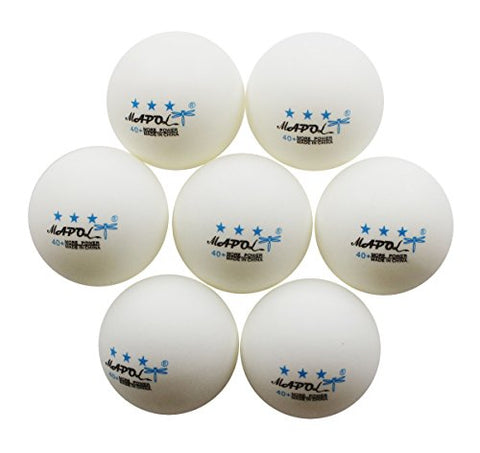 Image of MAPOL REGAIL 3-star 40 mm Table Tennis Balls Advanced Training Ping Pong Balls, White -50 Pieces