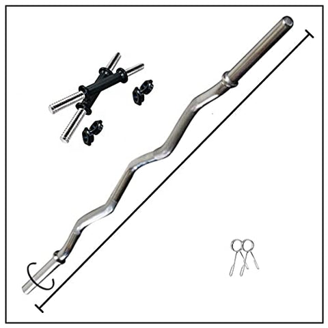 Image of Starx 20Kg Hexa Weight With 3Ft Rod And Accessories Home Gym Combo, PVC, Plastic ,Black
