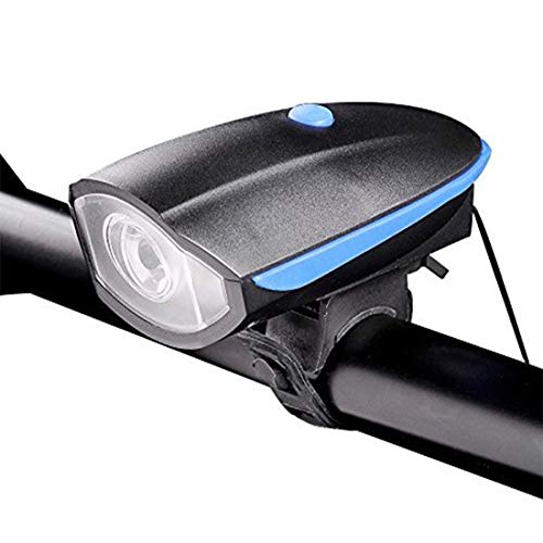 AFPIN 2-in-1 Rechargeable Cycle Lights (3 Modes) Cycle Light and Horn/Cycle Lights Rechargeable Waterproof (140 dB) Cycle Light with Horn LED Front
