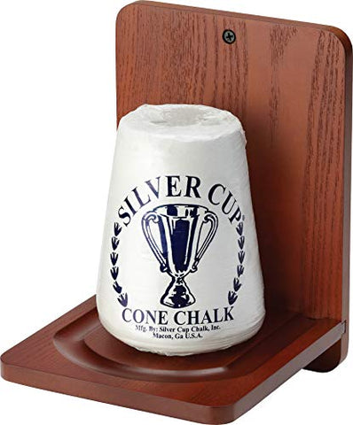 Image of Fat Cat by GLD Products Wall Mounted Wood Cone Mahogany Finish Chalk Holder