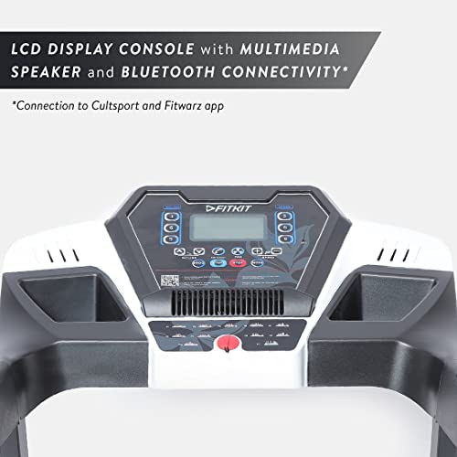 Fitkit FT200S (4.5HP Peak) Motorized Treadmill with Free Home Installation, 1 Year Warranty and Trainer Led Sessions by Cult.Sport