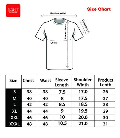 Image of Scott International AWG All Weather Gear Men's Polyester Round Neck T-Shirt (AWGDFT-BL-S, Black)
