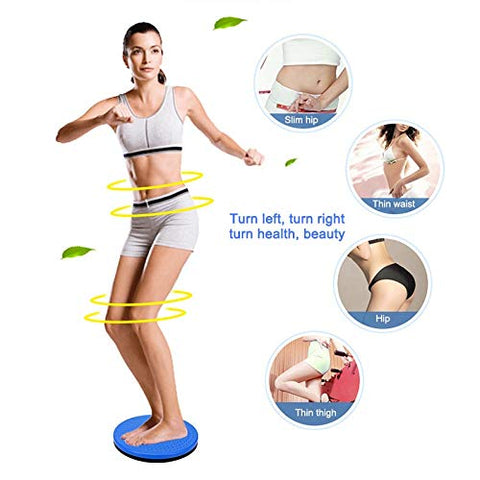 Image of FITNESS INDIA™ AB Roller & Tummy Twister (Combo of 2) Waist Trimmer Body Toner Home Gym Equipment Abdominal Exercise - Multicolour
