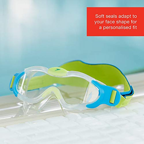 Image of Speedo Tots Sea Squad Mask Goggles,Blue/Green,2-6 years