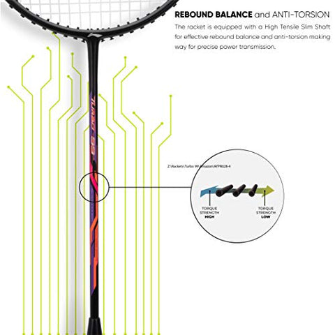Image of Li-Ning Turbo 99 Strung Carbon Fibre Racket With Free Full Cover