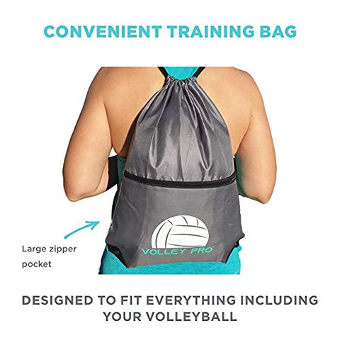 Image of Volley Pro Premium Volleyball Rebounder & Serving Trainer.Solo Volleyball Spike Trainer for Indoor or Outdoor Spiking & Serve Practice.Volleyball Training Equipment Aid.Beginner Volleyball Server Kit