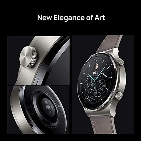 Image of HUAWEI Watch GT 2 Pro Smartwatch, 1.39" AMOLED HD Touchscreen, 2-Week Battery Life, GPS and GLONASS, SpO2, 100+ Workout Modes, Bluetooth Calling, Heartrate Monitoring, Grey
