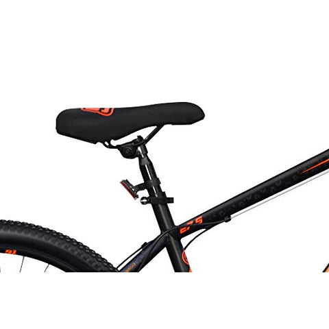 Image of NINETY ONE Leopard 27.5T 21 Speed 17 Inches Steel Frame Hybrid Bike For Unisex Adult ( Black & Orange , Ideal For: 12+ Years , Brake: Disc )