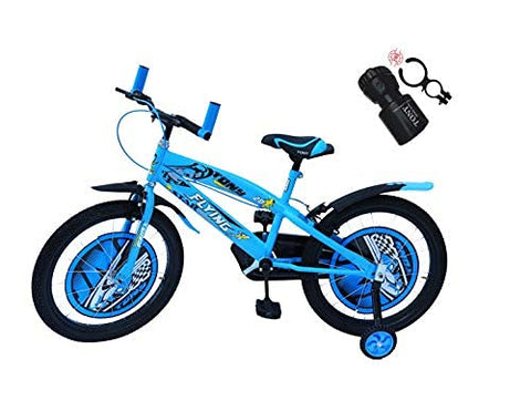 Image of RAW BICYCLES 20T Sports BMX Single Speed Kids Bicycle with Semi Assembled Tyre and Tube with Training Wheels for 7 to 10 Years Boys & Girls ( FS Sky Blue , 20 Inches )
