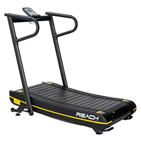 Image of Reach NM-200 Curved Manual Treadmill for Home Gym | Fitness Equipment for Walking, Jogging & Running | Cardio Exercise Gym Machine for Full Body Workout | 150kgs Max User Weight