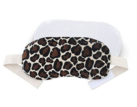 Image of Leopard : FOMI Hot Eye Mask. Microwaveable, Reusable. Lavender Scented, Migraine / Headache Relief. Reduce Eye Puffiness / Dark Circles. New Clay Bead Technology - Penetrates Soothing Moist Heat
