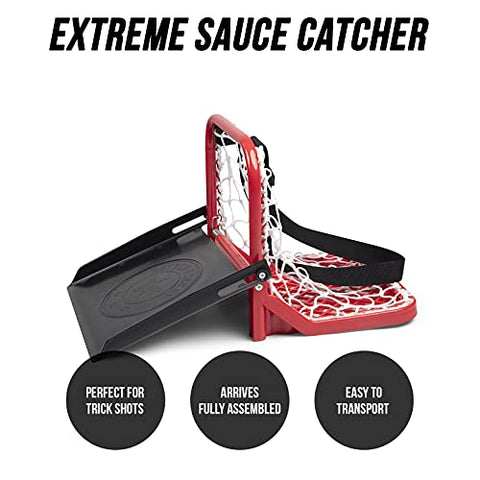 Image of Better Hockey Extreme Sauce Catcher - Saucer Pass Training Aid - Mini Goal Holds Up to 40 Pucks - Fun Backyard Games - Trick Shots - Easy to Carry