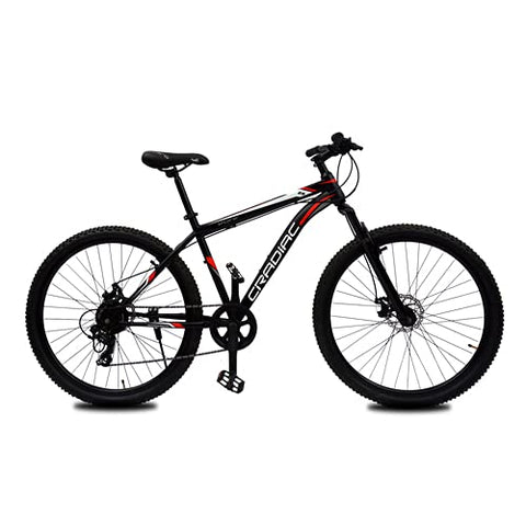 Image of CRADIAC 29 MTB Shimano Unisex 18.00 Inch Frame 7 Gear Xplorer Mountain Bike (Black)