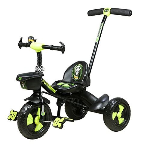Image of Luusa RX-500 Kids / Baby Tricycle with Parental Control , Cushion seat and seat Belt for 12 Months to 48 Months Boys / Girls / Kids. Carrying Capacity Upto 30kgs ( Green ))
