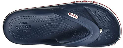 Image of crocs Unisex Adult Bayaband Flip Navy/Pepper Slipper-4 Men/ 5 UK Women (M5W7) (205393-4CC)