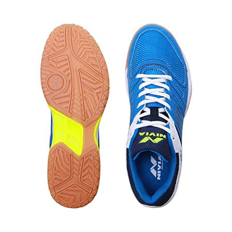 Image of Nivia Gel Verdict Badminton Shoes (Blue, White) (5)