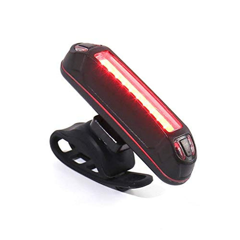 Image of Dark Horse® Bicycle USB Rechargeable New Light 5 Mode Red & Blue LED Tail Light