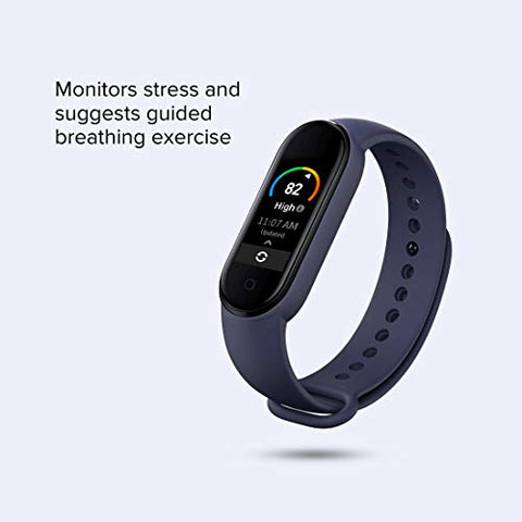 Image of Mi Smart Band 5 – India’s No. 1 Fitness Band, 1.1-inch AMOLED Color Display, Magnetic Charging, 2 Weeks Battery Life, Personal Activity Intelligence (PAI), Women’s Health Tracking