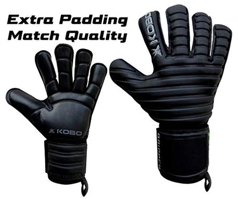 Image of Kobo Football/Soccer Goal Keeper Professional Gloves (6.5, Gripper)