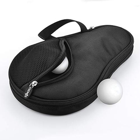 Image of CM Table Tennis Racket Case Cover Ping Pong Paddle Carry Bag with Ball Storage Pocket, for 2 Paddles
