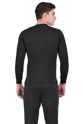 Image of Lux Cottswool Men's Cotton Thermal Set (COTT_Black_FS_RN_TRO_Set_80)