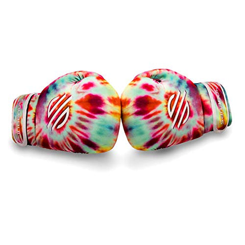 Image of Sanabul Funk Strike Tie Dye Gel Boxing Kickboxing Training Gloves (Classic Swirl, 16 oz)