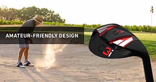 C3i Wedge Right Hand Sand Wedge, Lob Wedge for Men & Women - Escape Bunkers in One, Easy Flop Shots – Legal for Tournament Play, Quickly Cuts Strokes from Your Short Game- High Loft Golf Club