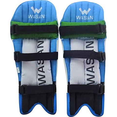 Image of Wasan XXS PVC Cricket Batting Legguard Pads (4-8 Years), Size XXS, Pack of 1 (White)